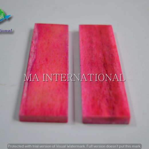 DYED STABILIZED PINK BONE FLAT SCALE – MADBS12