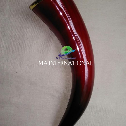 DRINKING HORN WITH METAL TIP AND RIM – MABDH06