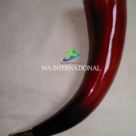 DRINKING HORN WITH METAL TIP AND RIM – MABDH06